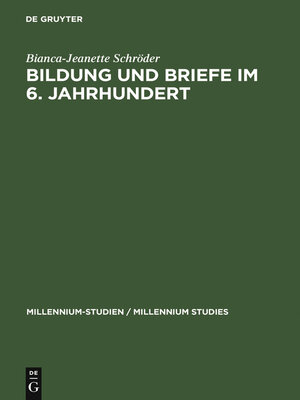 cover image of Bildung und Briefe im 6. Jahrhundert